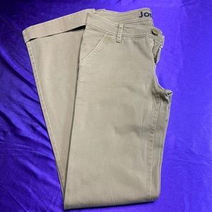 🖍Jordin Cotton Tan Color Pants with Turn Up